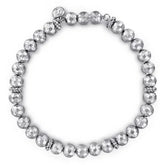 Sterling Silver Faceted Beaded Bracelet S2135938